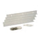 14" Fixed Mounting Brackets - (Sold / Set of 4) - Shutter Hardware - [Clear Polycarbonate] - Brockwell Incorporated 