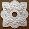 19-5/8" (W) x 19-5/8" (H) x 2-1/4" (Relief) - Hole: 4-1/4" - Victorian Style Medallion - [Plaster Material] - Brockwell Incorporated 