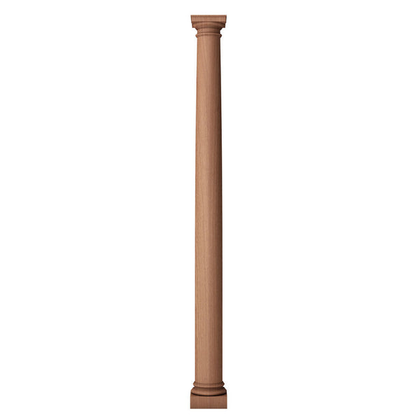 a roman doric wood architecturally tapered round plain fireplace column design