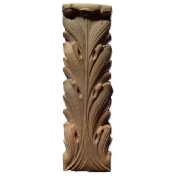 Brockwell's 1"(W) x 3-1/2"(H) - Deco Accent - Acanthus Leaf Style - [Compo Material]- - ColumnsDirect.com