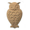 3-1/4"(W) x 5-1/4"(H) x 1/4"(Relief) - Owl Design - [Compo Material] - Brockwell Incorporated