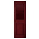 Rabbeted Edge Louver / Panel Combination Shutters - [Architectural Collection] - Brockwell Incorporated 