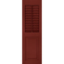 Vertical Mullion Louver / Panel Combination Shutters - [Architectural Collection] - Brockwell Incorporated 