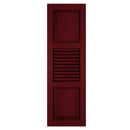 Extra Panel Louver / Panel Combination Shutters - [Architectural Collection] - Brockwell Incorporated 