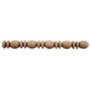 1/4"(H) x 7/32"(Relief) - Stainable Linear Molding - Greek Bead & Barrel Design - [Compo Material] - ColumnsDirect.com