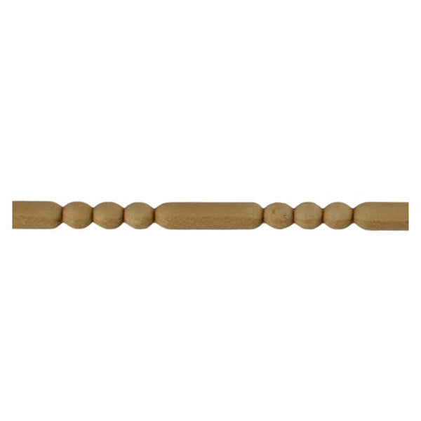 5/16"(H) x 3/16"(Relief) - Linear Stainable Molding - Classic Bead & Barrel Design - [Compo Material] - ColumnsDirect.com