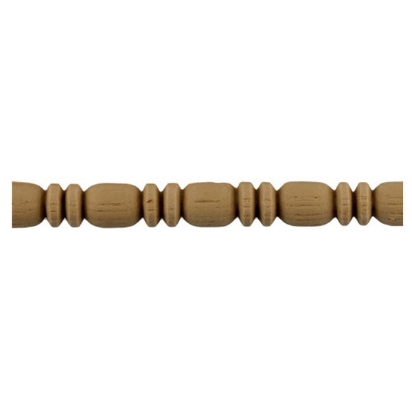 9/16"(H) x 7/16"(Relief) - Stainable Linear Molding - Roman Bead & Barrel Design - [Compo Material] - ColumnsDirect.com