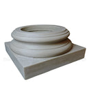 Durable fiberglass composite load-bearing interior Attic base for wood columns
