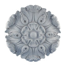 10-3/8" (Diam.) x 1" (Relief) - Acanthus Leaf Circle Medallion - [Plaster Material] - Brockwell Incorporated 