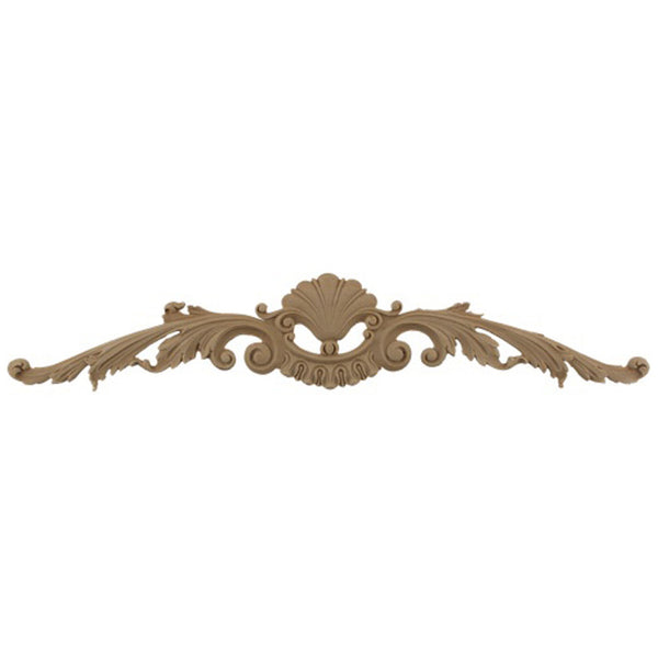 18-3/4"(W) x 4-1/8"(H) - Decorative Cartouche Accent - [Compo Material] - Brockwell Incorporated