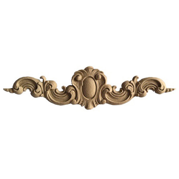 12-1/2"(W) x 2-3/4"(H) - Cartouche Accent - [Compo Material] - Brockwell Incorporated