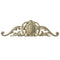 15-3/8"(W) x 4-3/4"(H) x 3/8"(Relief) - Louis XV Cartouche Accent - [Compo Material] - Brockwell Incorporated