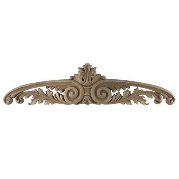 19-1/4"(W) x 5"(H) x 1/2"(Relief) - Louis XV Cartouche Accent - [Compo Material] - Brockwell Incorporated