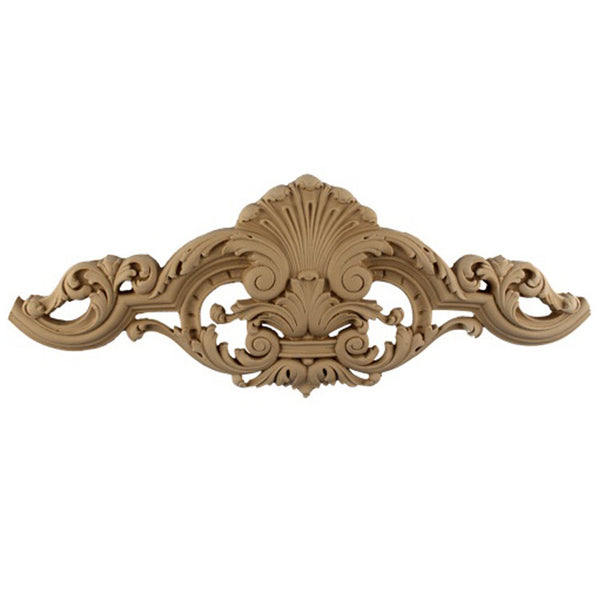 17"(W) x 6-1/2"(H) - Decorative Wall Cartouche Accent - [Compo Material] - Brockwell Incorporated