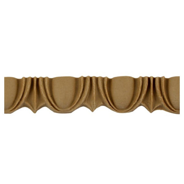 3/4"(H) x 7/16"(Relief) - Renaissance Egg & Dart Design - Stainable Linear Moulding - [Compo Material]