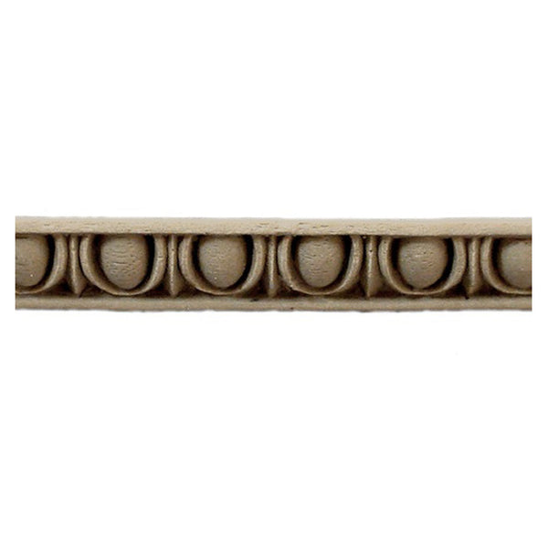Historic 7/16"(H) x 3/8"(Relief) - Linear Moulding - Classic Egg & Dart Design - [Compo Material] = ColumnsDirect.com