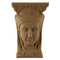 Item Number: FCE-43411-CP-2 - 4"(W) x 5-3/4"(H) x 1-1/8"(Relief) - Egyptian Face Applique - [Compo Material] - Brockwell Incorporated