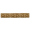 3/8"(H) x 3/16"(Relief) - Stainable Linear Molding - Running Rope & Flower Design - [Compo Material]-Brockwell Incorporated 