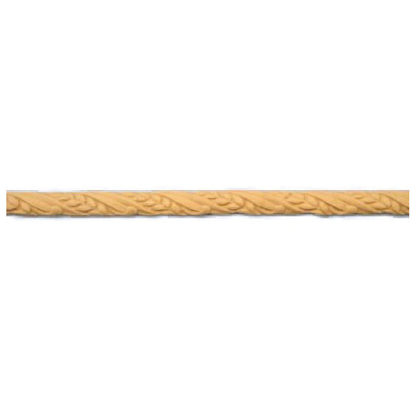 3/8"(H) - Interior Stain-Grade Linear Moulding - Twisted Wheat Design - [Compo Material]-Brockwell Incorporated 