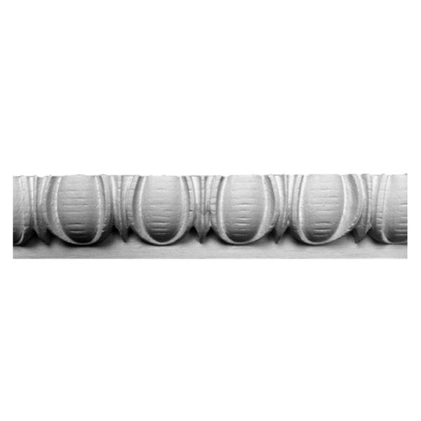 1-3/4"(H) x 3/4"(Relief) - Greek Egg & Dart Panel Molding Design - [Plaster Material] - Brockwell Incorporated 