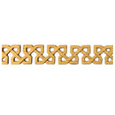 7/8"(H) x 1/8"(Relief) - Stainable Linear Molding - Celtic Knot Geometric Design - [Compo Material] - Brockwell Incorporated 