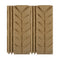 12-7/8"(H) x 1"(Relief) - Chevron Geometric Linear Molding Design - [Compo Material] - Brockwell Incorporated 