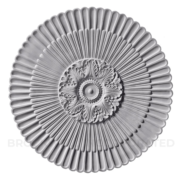 Buy Colonial Fluted Plaster Ceiling Medallion Design Online from Brockwell Incorporated