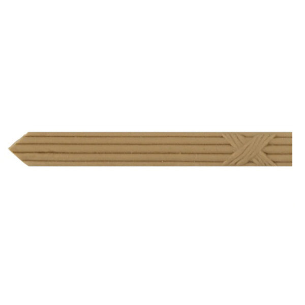 1/2"(H) x 3/16"(Relief) - French Ribbon Reeded Linear Molding Design - [Compo Material] Online from Brockwell Incorporated