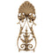 Decorative 2-5/8"(W) x 6-5/8"(H) x 1/2"(Relief) - Italian Renaissance Vertical Drop Applique - [Compo Material] - Brockwell Incorporated