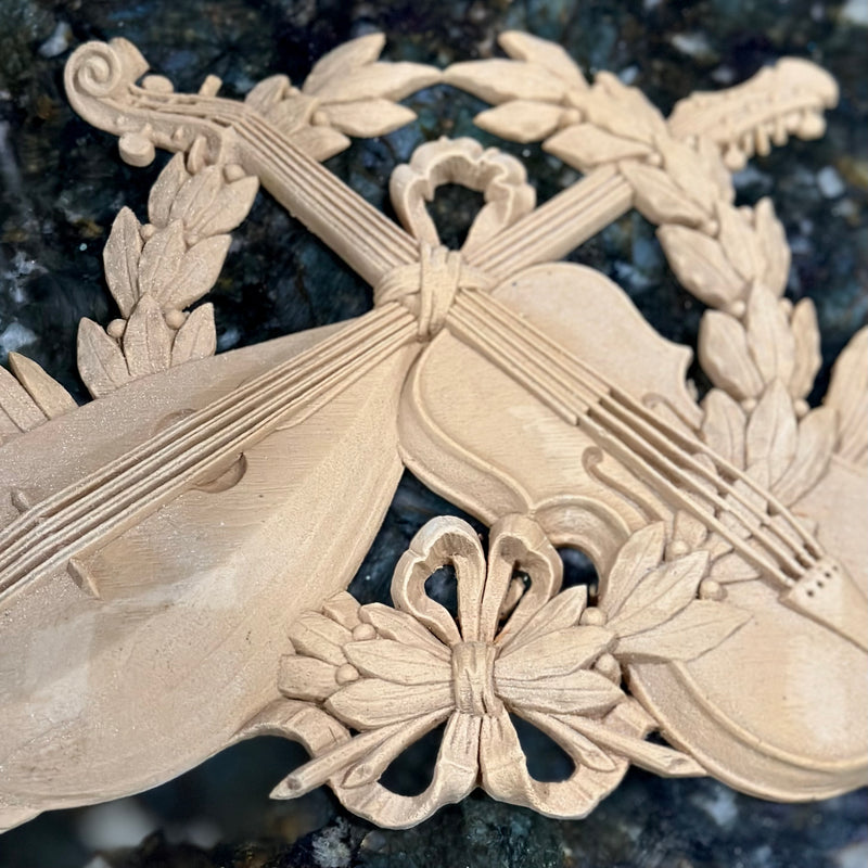 ColumnsDirect.com | Ornate Resin Instruments and Wreath Applique from Brockwell Columns
