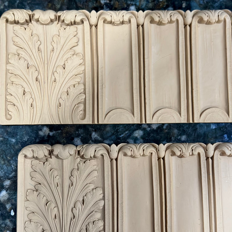 Paint-Grade & Stain-Grade Decorative Fluted Acanthus Leaf Resin Molding Design