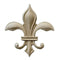 2-3/8"(W) x 3-1/8"(H) x 3/16"(Relief) - Gothic Fleur de Lis - [Compo Material] - Brockwell Incorporated 