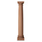 5 inch diameter by 3 feet in height Roman Doric plain tapered shaft wood column with an ionic or attic base