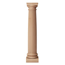 a 6 inch diameter fluted roman doric fireplace wood column design