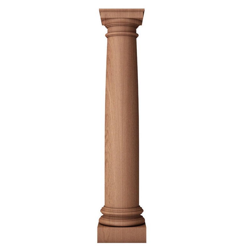 a small architectural solid wood roman doric smooth fireplace column design from Brockwell Incorporated