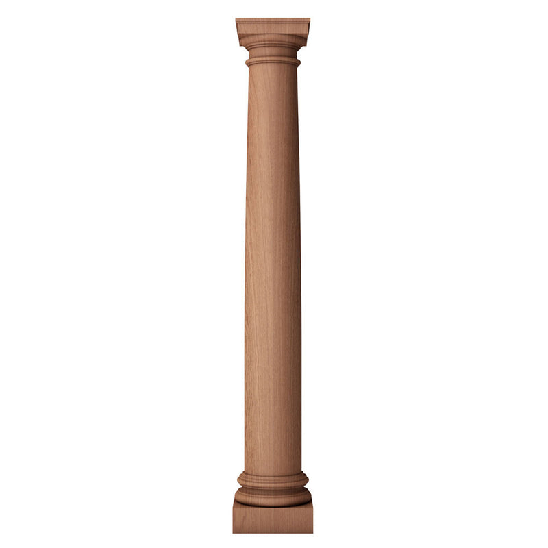 a roman doric fireplace column from ColumnsDirect.com that is plain or smooth