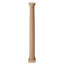 interior solid wood column for fireplaces and has a fluted column shaft from ColumnsDirect.com