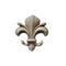 1-3/8"(W) x 1-1/2"(H) x 1/4"(Relief) - Gothic Fleur de Lis - [Compo Material] - Brockwell Incorporated 