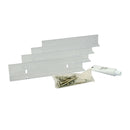 9" Fixed Mounting Brackets - (Sold / Set of 4) - Shutter Hardware - [Clear Polycarbonate] - Brockwell Incorporated 