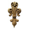 3"(W) x 5-3/4"(H) - Fleur de Lis Design - [Compo Material] - Brockwell Incorporated 