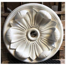 36" (Diam.) x 6-1/2" (Relief) - Hole: 4" - Flower Round Ceiling Medallion - [Plaster Material] - Brockwell Incorporated 