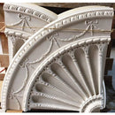 73" (Diam.) x 1-1/4" (Relief) - Colonial Style Ceiling Medallion (Closed) - [Plaster Material] - Brockwell Incorporated 