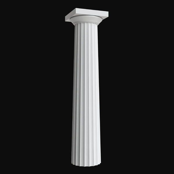 Brockwell Columns - Design #BR-101 Fluted Greek Doric Fiberglass Composite Column Design