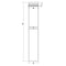 Fiberglass Column Drawing - #BR-104NT - Tuscan, Plain, Round, Non-Tapered Column