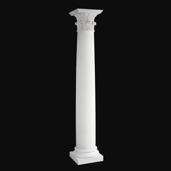 Fiberglass Column Design #BR-150 - Tower of the Winds Plain Round Design from Brockwell Incorporated
