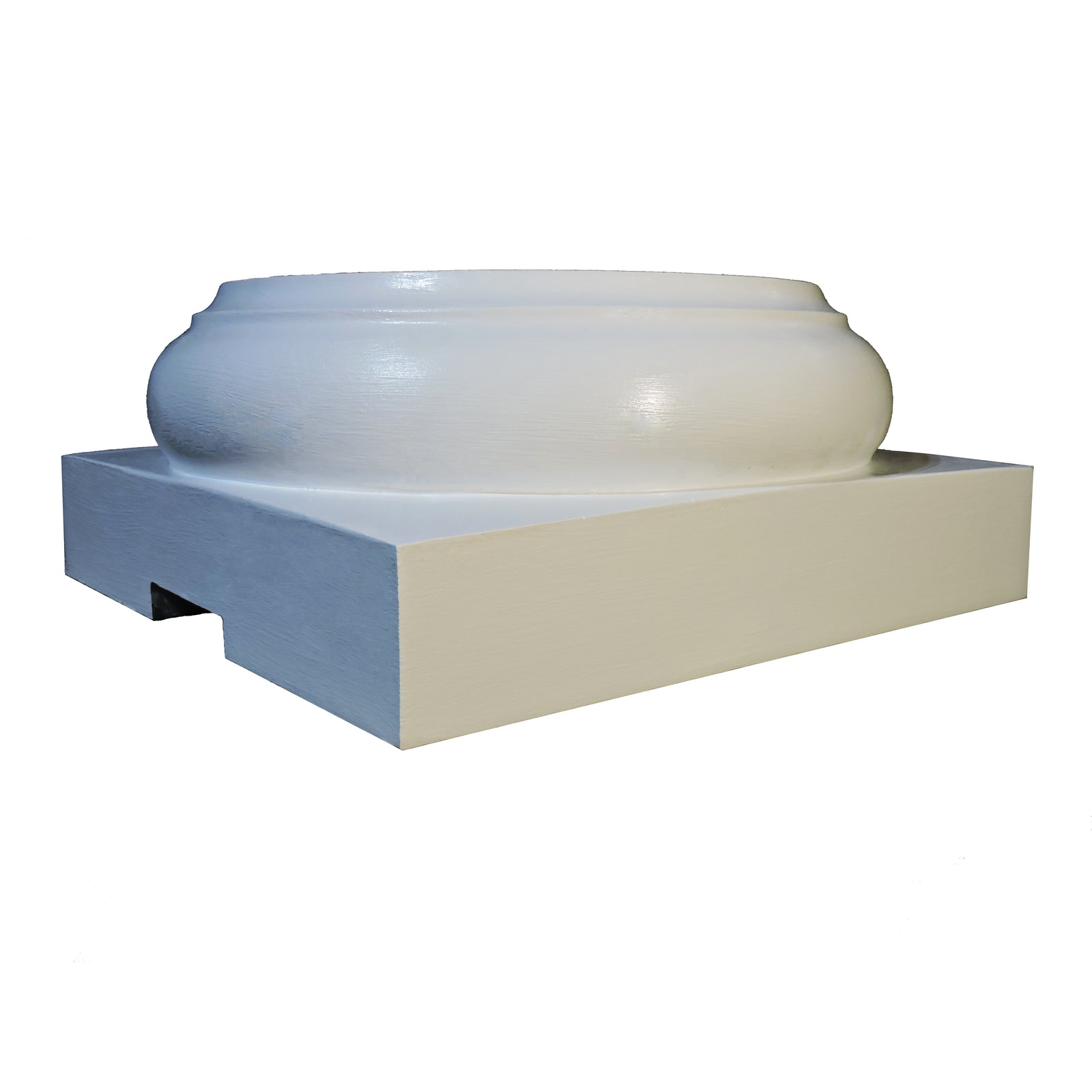 Load-Bearing Tuscan Fiberglass Column Base for Wood Columns – Brockwell ...