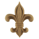 4-1/8"(W) x 5-1/8"(H) x 1/2"(Relief) - Classic Fleur de Lis - [Compo Material] - Brockwell Incorporated 