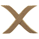 Brockwell's 2-1/2"(W) x 3"(H) x 1/8"(Relief) - Interior Applique - Classic Cross Band - [Compo Material]- - ColumnsDirect.com