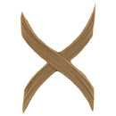 Brockwell's 2-1/2"(W) x 4"(H) x 3/16"(Relief) - Interior Applique - Classic Cross Band - [Compo Material]- - ColumnsDirect.com