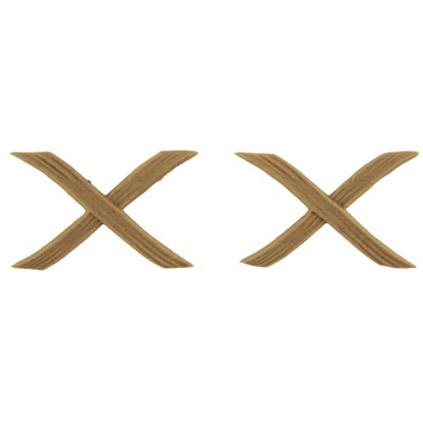 Brockwell's 1"(W) x 1-5/8"(H) x 1/16"(Relief) - Interior Applique - Classic Cross Band - [Compo Material]- - ColumnsDirect.com